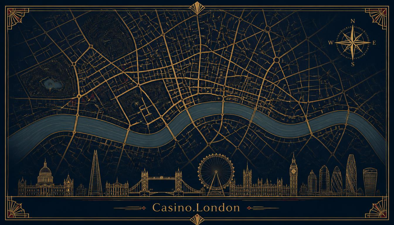 Map of the Central London casino district, from Leicester Square and Chinatown to Mayfair and Edgware Road